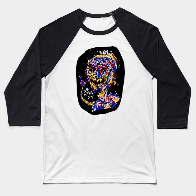 Tragedy Baseball T-Shirt by Ravenska Jo